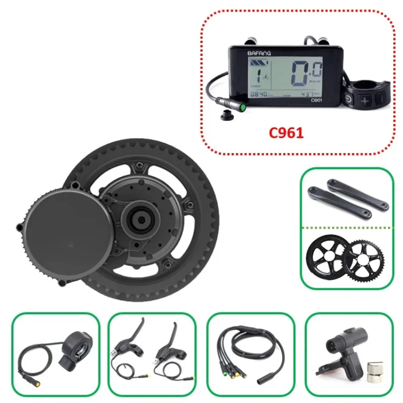 G340 Mid Drive Motor Kit C961  - огляд і ціна Mid Drive Motor Kit 52V 1000W