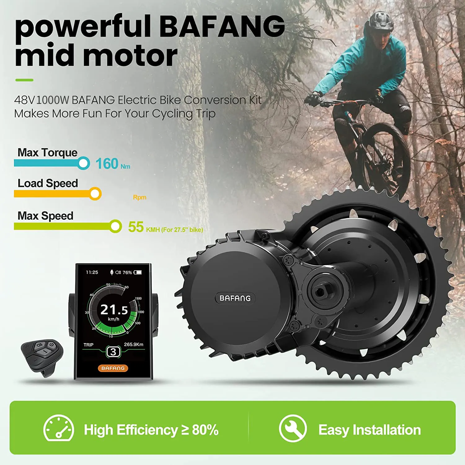 Bafang M615 MM G320.1000 UART  - огляд і ціна Bafang Bbshd 1000W Conversion Kit